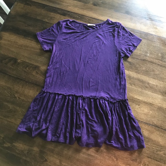 Tops - Yellow chair brand, Purple peplum top.